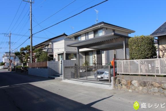 鴻巣市モダン外構1